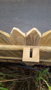 Cache poteau pour palissade