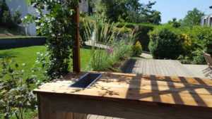 Aménagement d'un jardin en pente