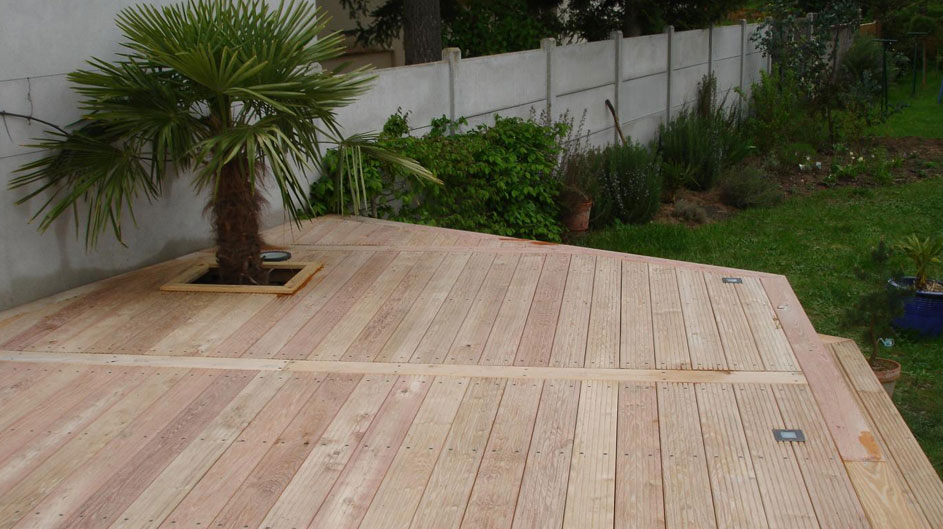 Terrasse en bois par Touraine Nature