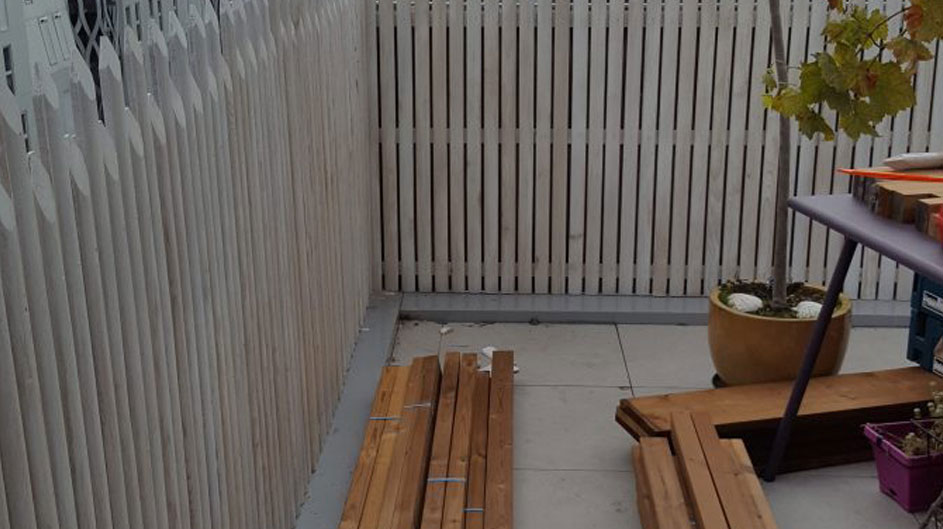 Habillage d'un balcon