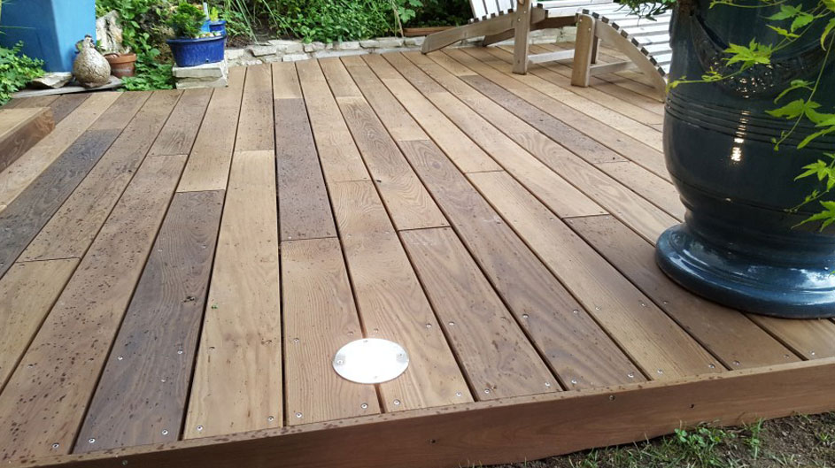 Terrasse en bois thermo-chauffée