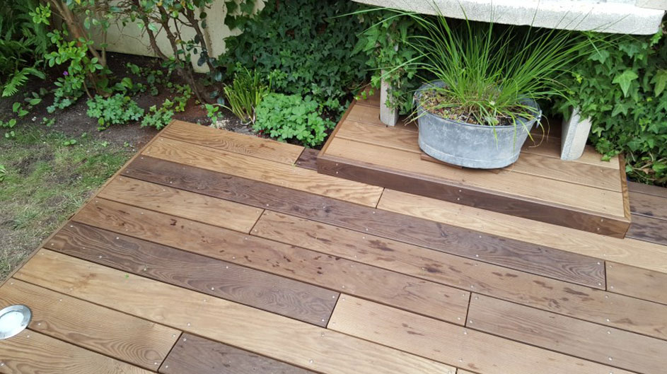 Réalisation d'une terrasse chauffée